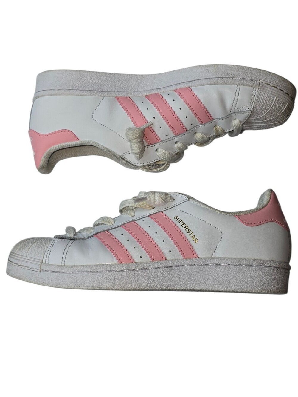 Adidas Originals Superstar W Sneakers Pink White Shell Toe Shoes Women’s 6.5